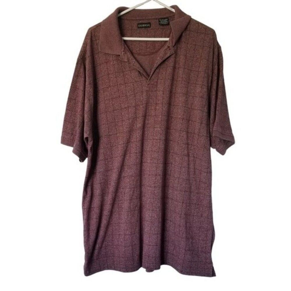 George Maroon Polo Shirt XL